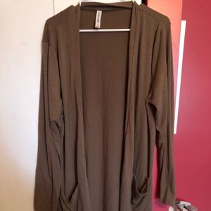 Plus size long cardigan